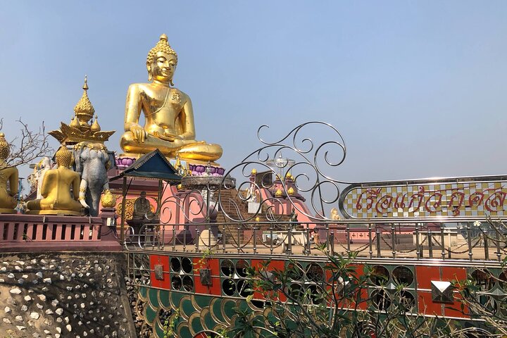 Gyllentriang Thailändsk Myanmar Laos gräns Khongfloden Gamla staden