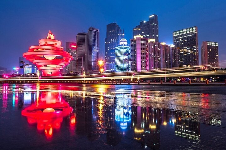 Qingdao dopo il tramonto: Tour di illuminazione di 4 ore con opzioni