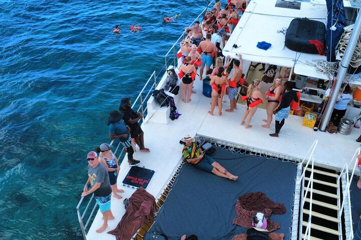 Negril : MAÑANA Catamarán Crucero Cuevas Natación Esnórquel en Arrecifes