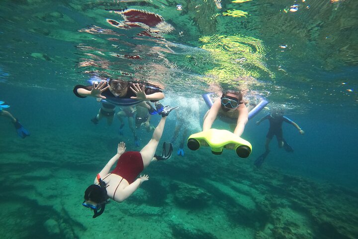 paphos:turtle-watching snorkeling sea scooter trip with guide