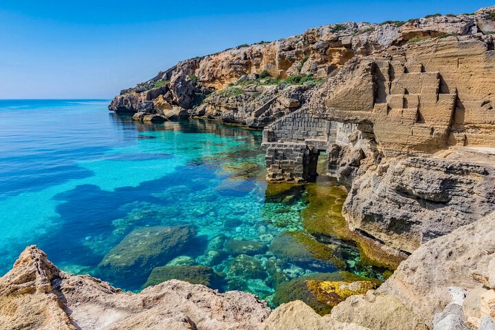 Tour Isole Egadi Favignana Levanzo in Barca con Pranzo da Trapani