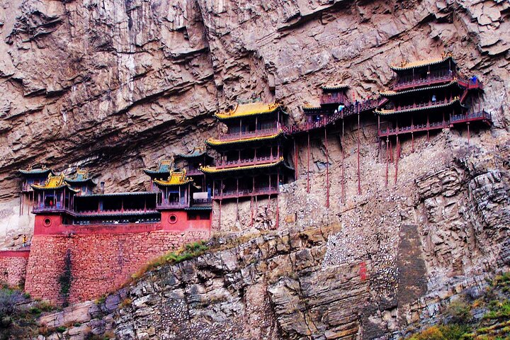 Datong 8 timmars charter Yungang Grottoes och hängande tempel
