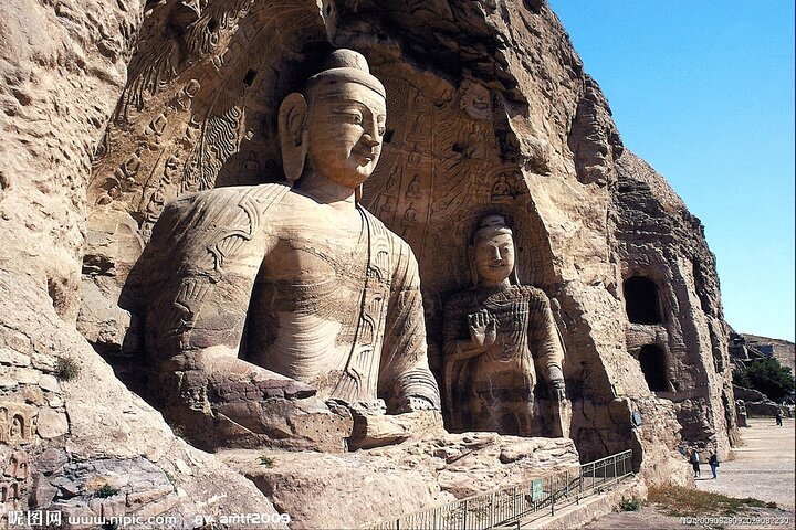 Datong 8 timmars charter Yungang Grottoes och hängande tempel