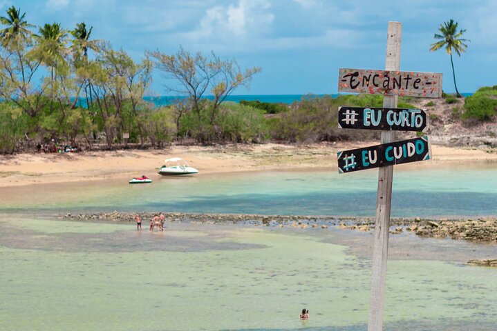 Speedboottocht naar het eiland Santo Aleixo en daggebruik bij LUP