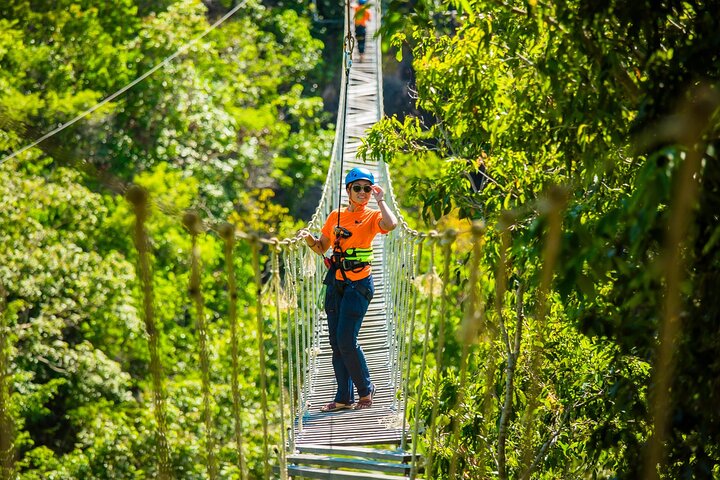Koh Phangan Zipline äventyr med Wang Sai Vattenfall View