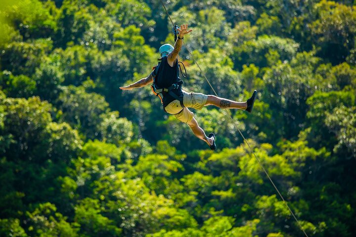 Koh Phangan Zipline äventyr med Wang Sai Vattenfall View