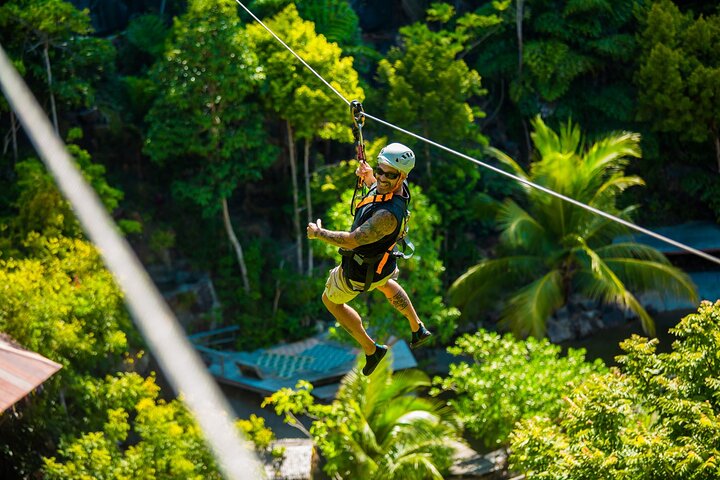 Koh Phangan Zipline äventyr med Wang Sai Vattenfall View