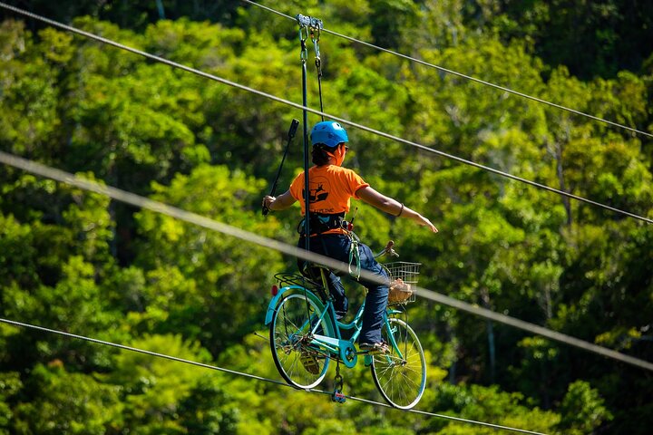 Koh Phangan Zipline äventyr med Wang Sai Vattenfall View
