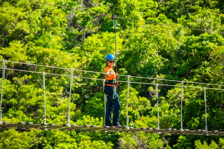 Koh Phangan Zipline äventyr med Wang Sai Vattenfall View