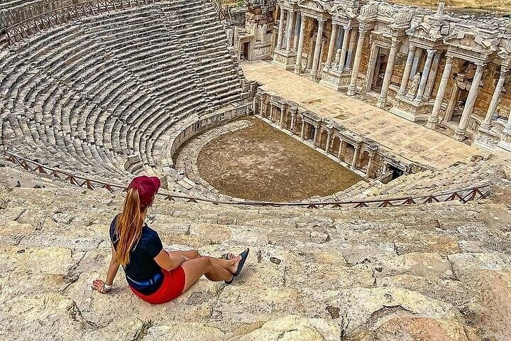 Pamukkale Hierapolis Salda Lake Tour met toegang vanuit Kemer