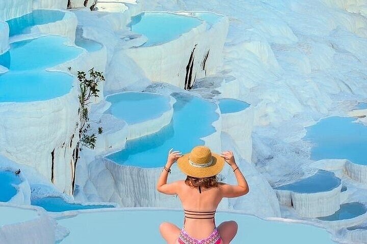 Pamukkale Hierapolis Salda Lake Tour met toegang vanuit Kemer