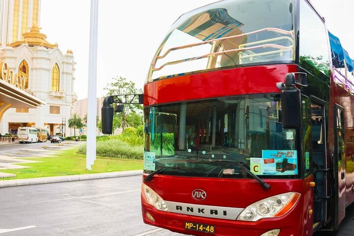 Tour panoramico in autobus aperto Hop-On Hop-Off di Macao