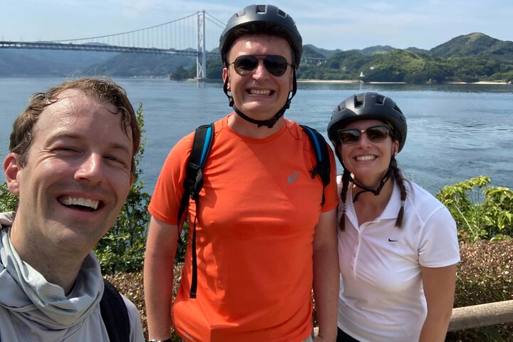 Excursion privée d'une demi-journée à vélo électrique Shimanami Kaido - 3 itinéraires