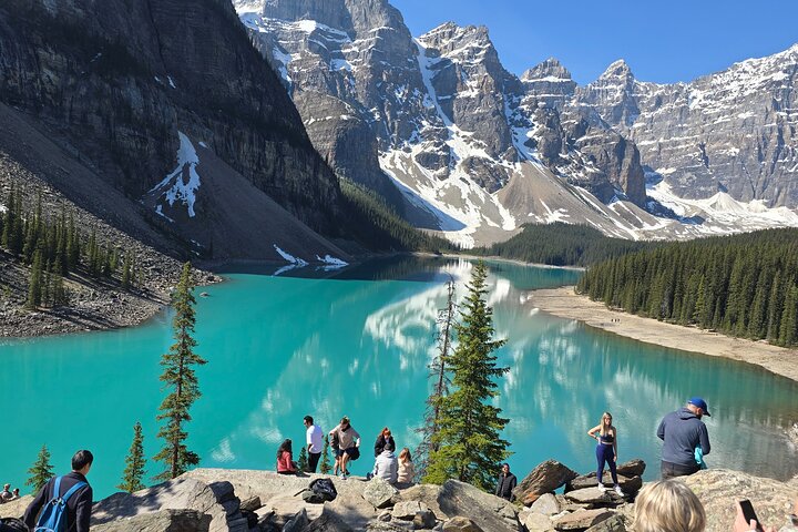 Utforsk Moraine Lake og Lake Louise - en halvdagstur