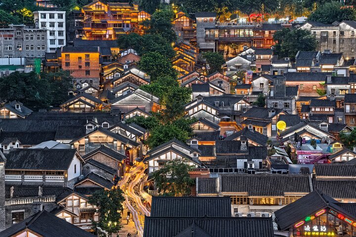 Chongqing : Privé voedseltour en magisch uitzicht op de nacht
