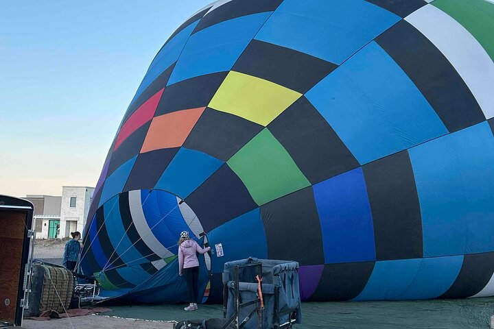 Albuquerque luftballongturer vid soluppgången