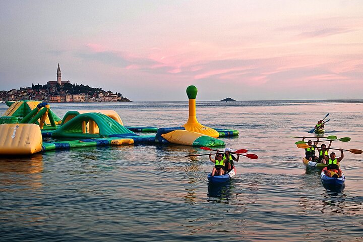 Rovinj fantastisk kajak tur-fri drikke & snorkling & spring & billeder