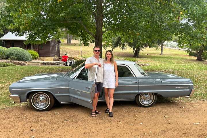 Visite des vignobles privés de Margaret River en voiture classique Chevy Belair