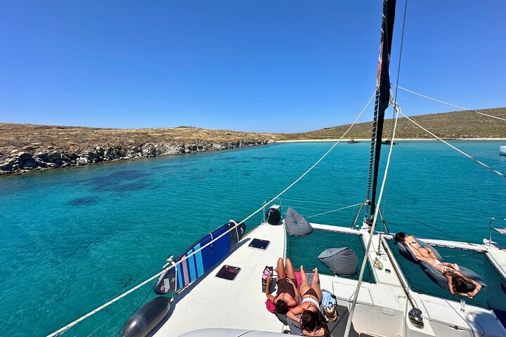 Mykonos Delos Rhenia Tägliche Kreuzfahrt mit Grill, Getränken und Transfer