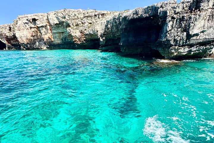 Visite de groupe de 3 heures en bateau aux grottes de Santa Maria di Leuca