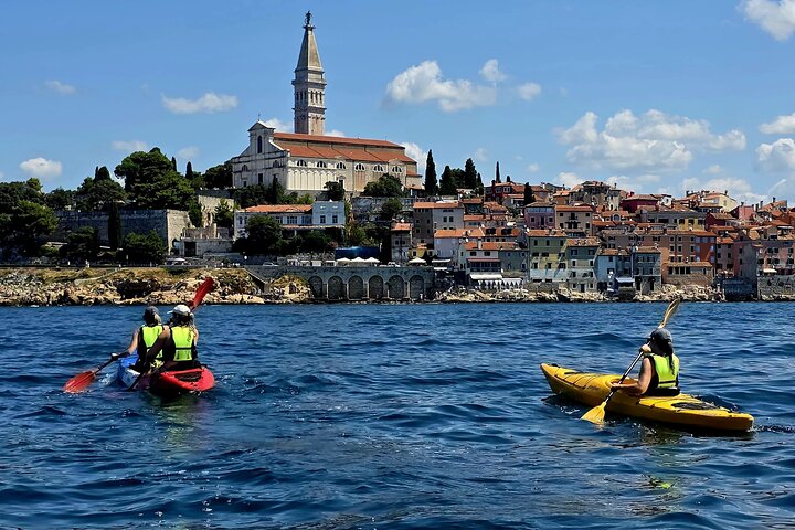 Rovinj fantastisk kajak tur-fri drikke & snorkling & spring & billeder