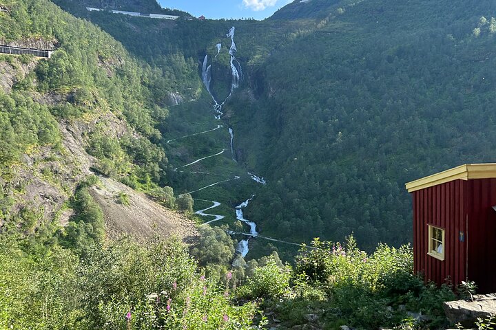 Visite guidée de Viking Village, croisière Nærøyfjorden & Flåm Railway