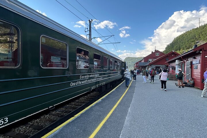 Visite guidée de Viking Village, croisière Nærøyfjorden & Flåm Railway