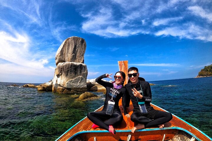 Snorkeling Program AB with longtail boat
