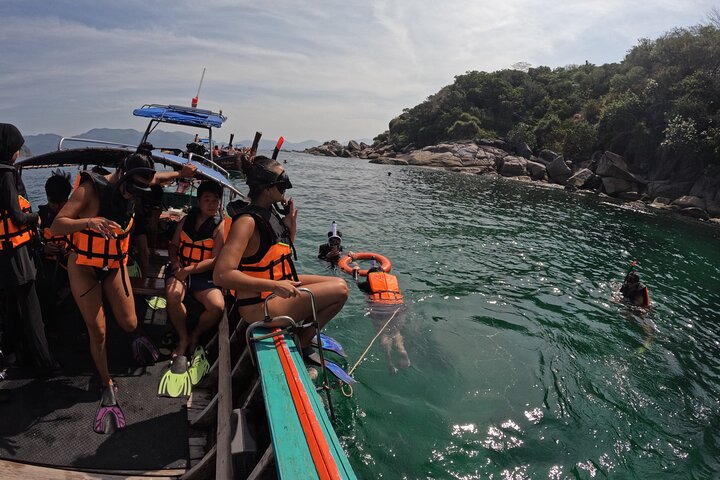 Snorkeling Program AB with longtail boat
