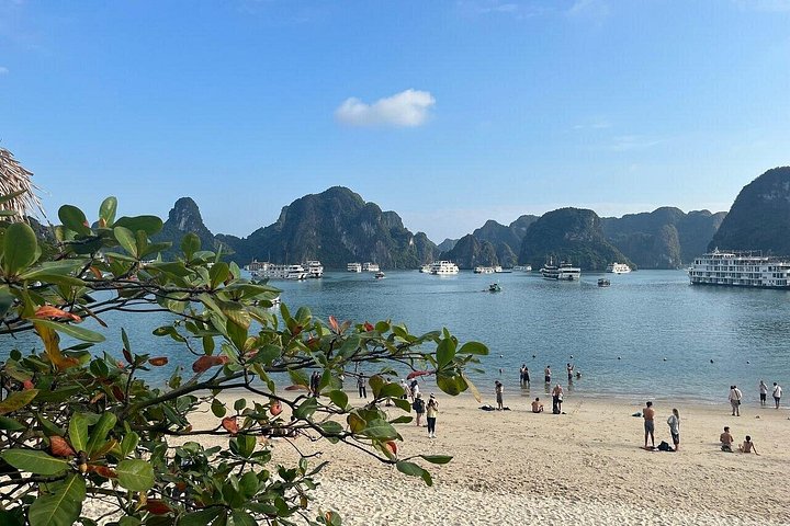 Halong Bay 5-stjernede krydstogter med buffet, solnedgang og jacuzzi
