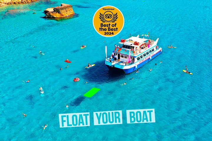 Ibiza strandhopcruise met paddleboards, drankjes en eten 6 uur