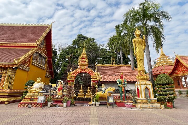 Landmärken i Vientiane och Kulturell fördjupningstur