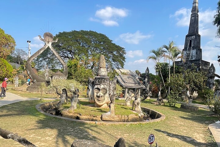 Landmärken i Vientiane och Kulturell fördjupningstur