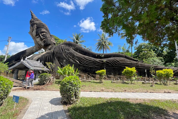 Landmärken i Vientiane och Kulturell fördjupningstur