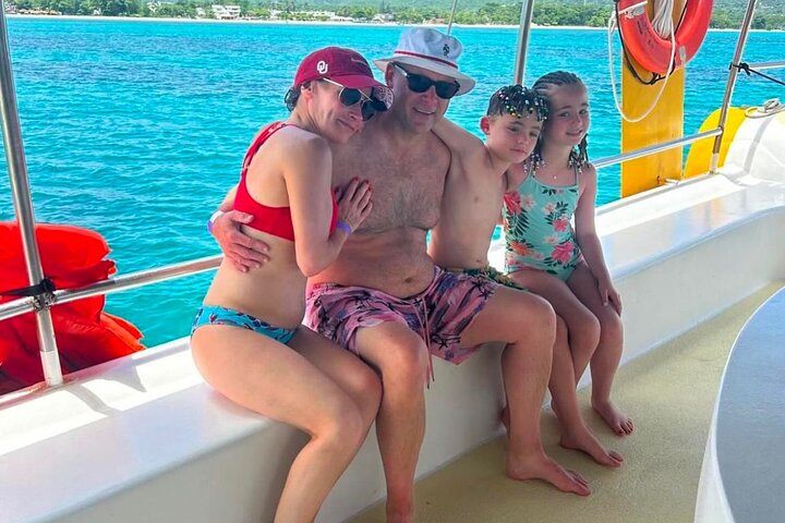 Negril : MAÑANA Catamarán Crucero Cuevas Natación Esnórquel en Arrecifes
