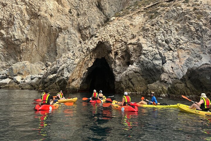 Kajak- og snorkeltur i Cerro Gordo Naturpark, La Herradura