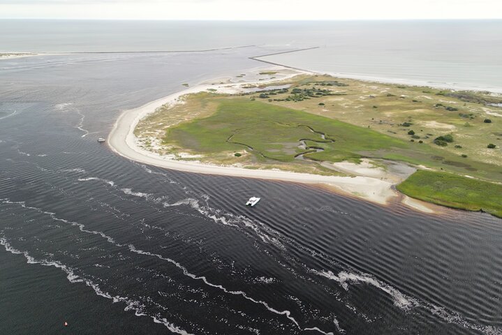 Katamaran delfin cruise i Myrtle Beach med Barrier Island stopp