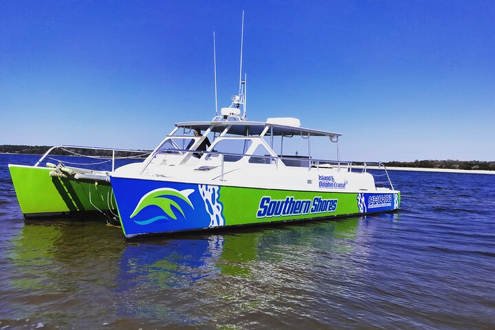 Katamaran delfin cruise i Myrtle Beach med Barrier Island stopp