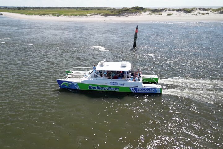 Katamaran delfin cruise i Myrtle Beach med Barrier Island stopp