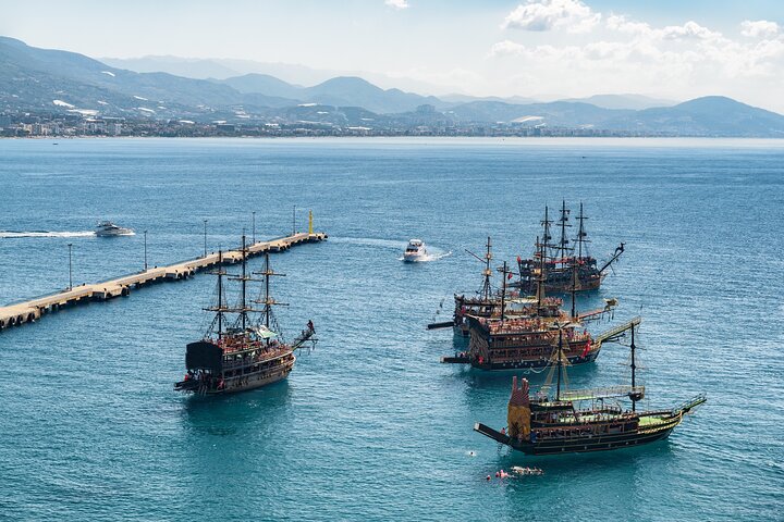 Alanya All Inclusive Piratbåttur med hotelltransport