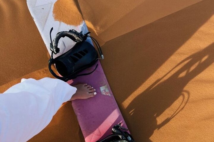 Agadir/Taghazout: Sunset Sandboarding Quad Bike & Marokkansk Middag