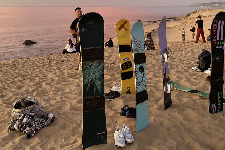 Agadir/Taghazout: Sunset Sandboarding Quad Bike & Marokkansk Middag