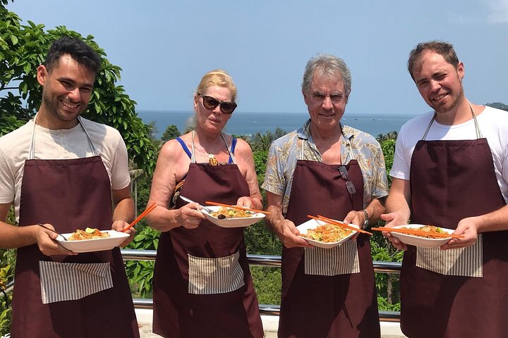 Halvdag Thai madlavningskursus med havudsigt fra Koh Tao