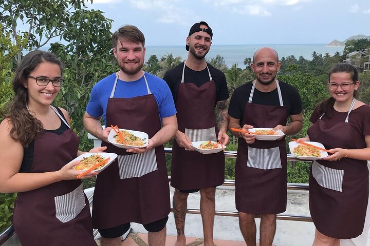 Halvdag Thai madlavningskursus med havudsigt fra Koh Tao