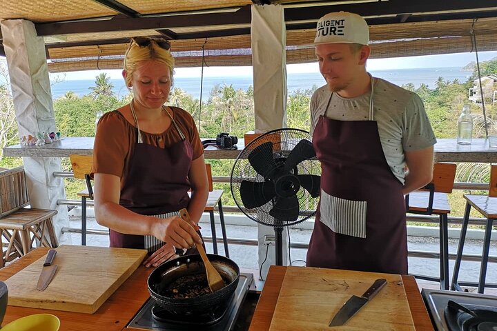 Halvdag Thai madlavningskursus med havudsigt fra Koh Tao