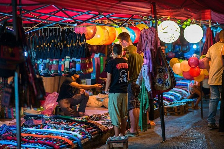 Luang Prabang Mekong Sunset Cruise and Night Market Private Tour