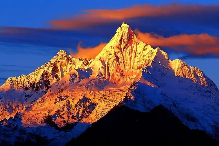 Salida del sol Meili Snow Mountain Golden en Feilai Temple & Balagezong