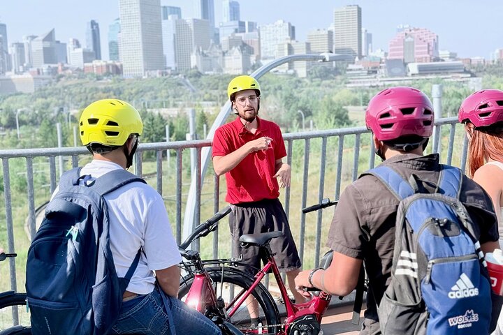Edmonton City Highlights Tour de bicicleta de 3 horas, upgrade de bicicleta elétrica disponível.