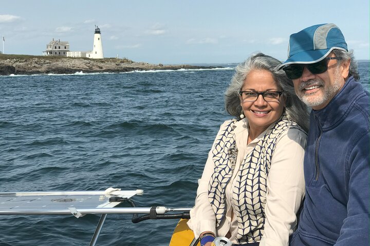 Experiência de navegação privada ao longo da costa sul do Maine