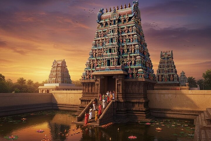 Sentiers du temple du Tamil Nadu Trichy Thanjavur et Madurai